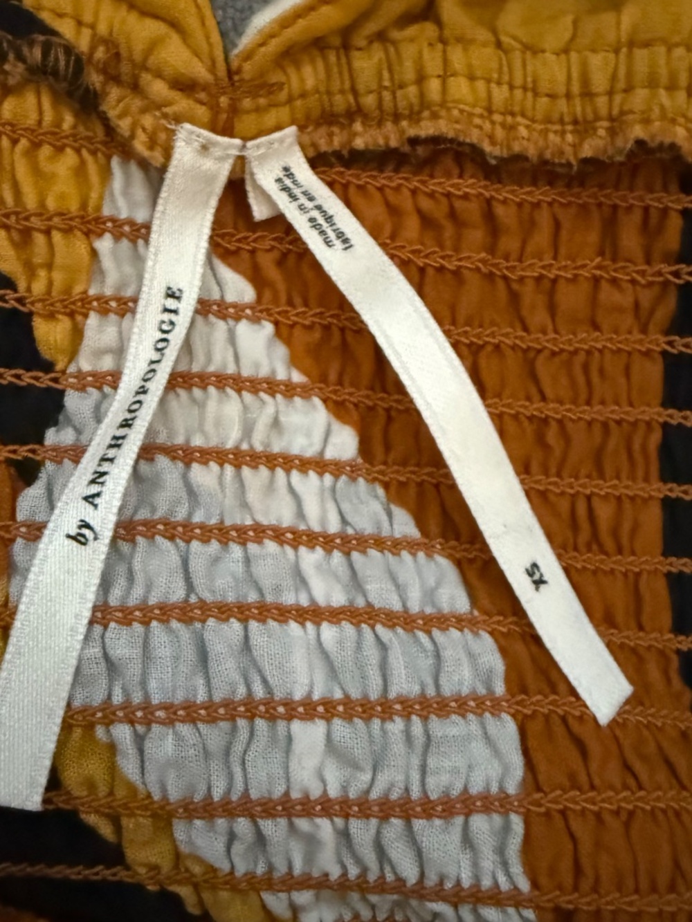 Anthropologie the Josephine Smocked Drop Waist Maxi Dress Size XS - Picture 11 of 13